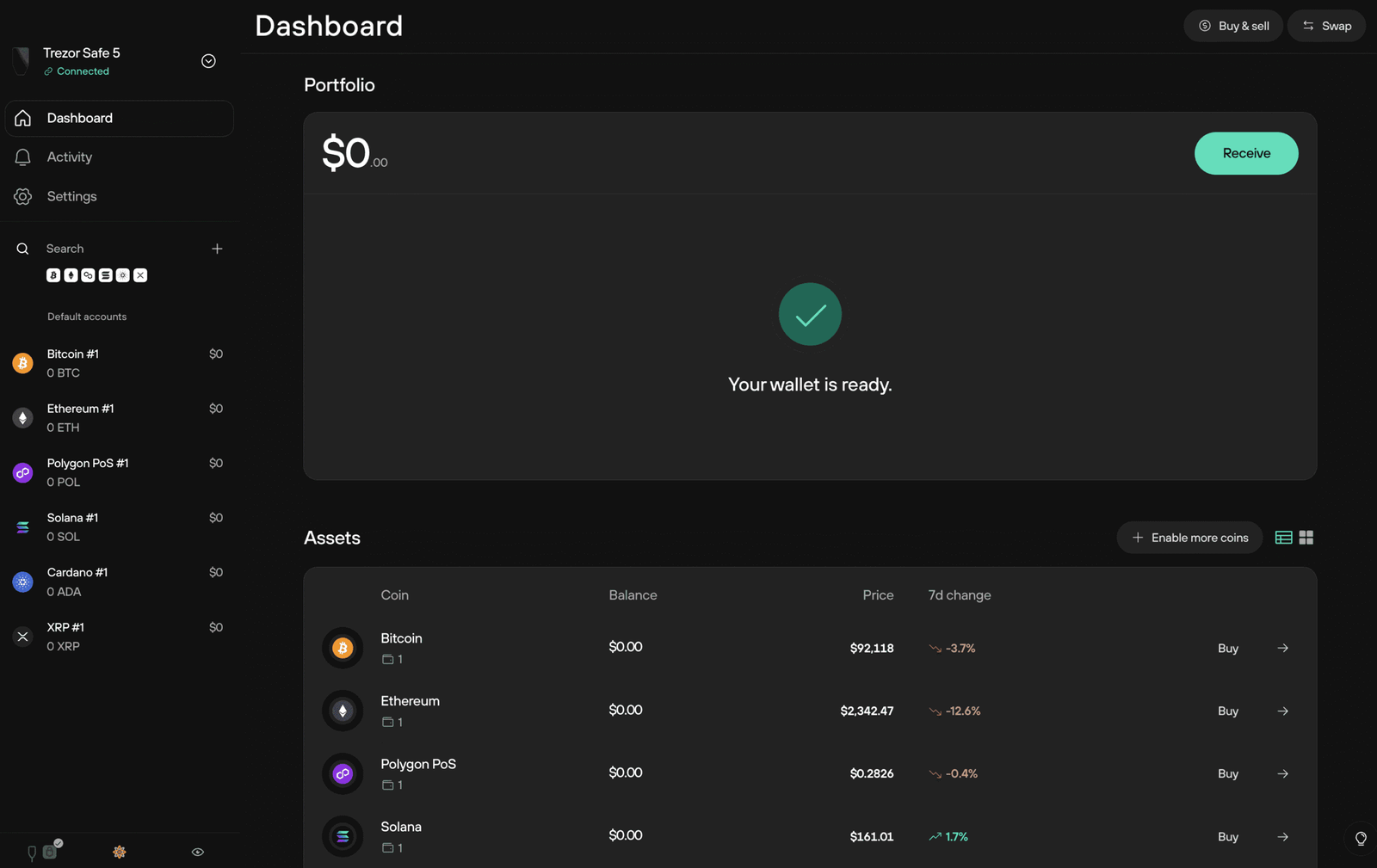 Trezor Suite desktop app